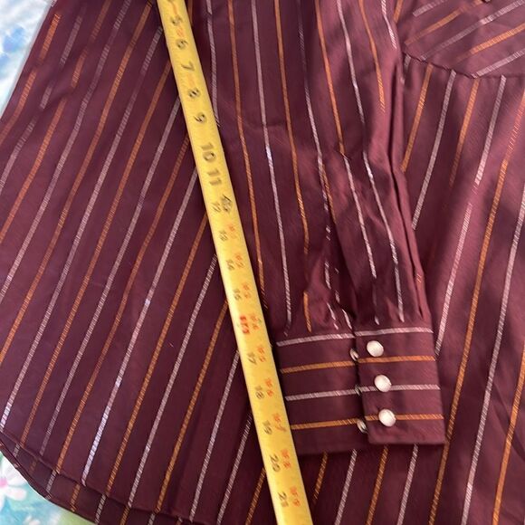 Ely Cattleman Western Snap Shirt Metallic - 16-33 - Picture 10 of 11